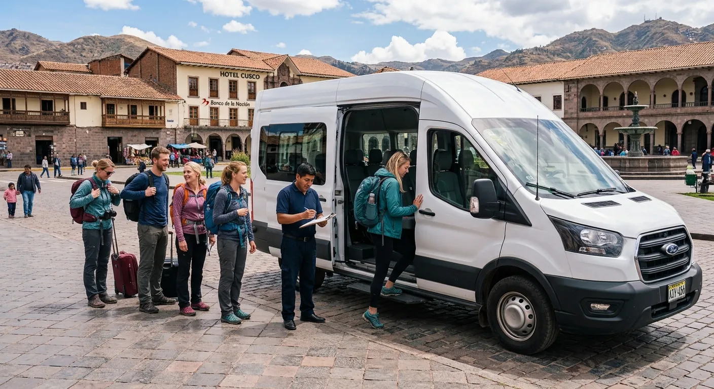 Machu Picchu citadel - the destination reached via the Hidroeléctrica road route