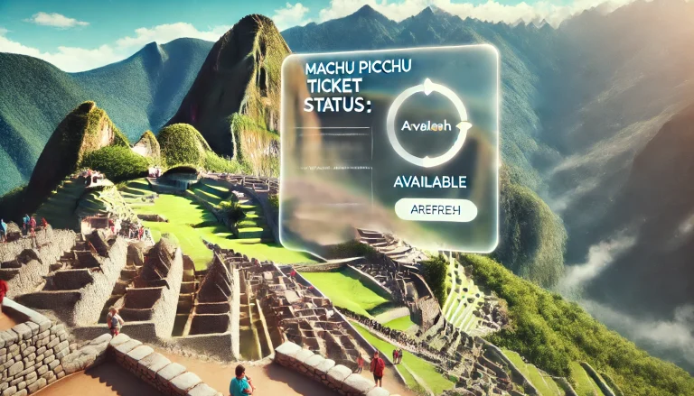 How to Check the Status of Your Machu Picchu Entry Ticket