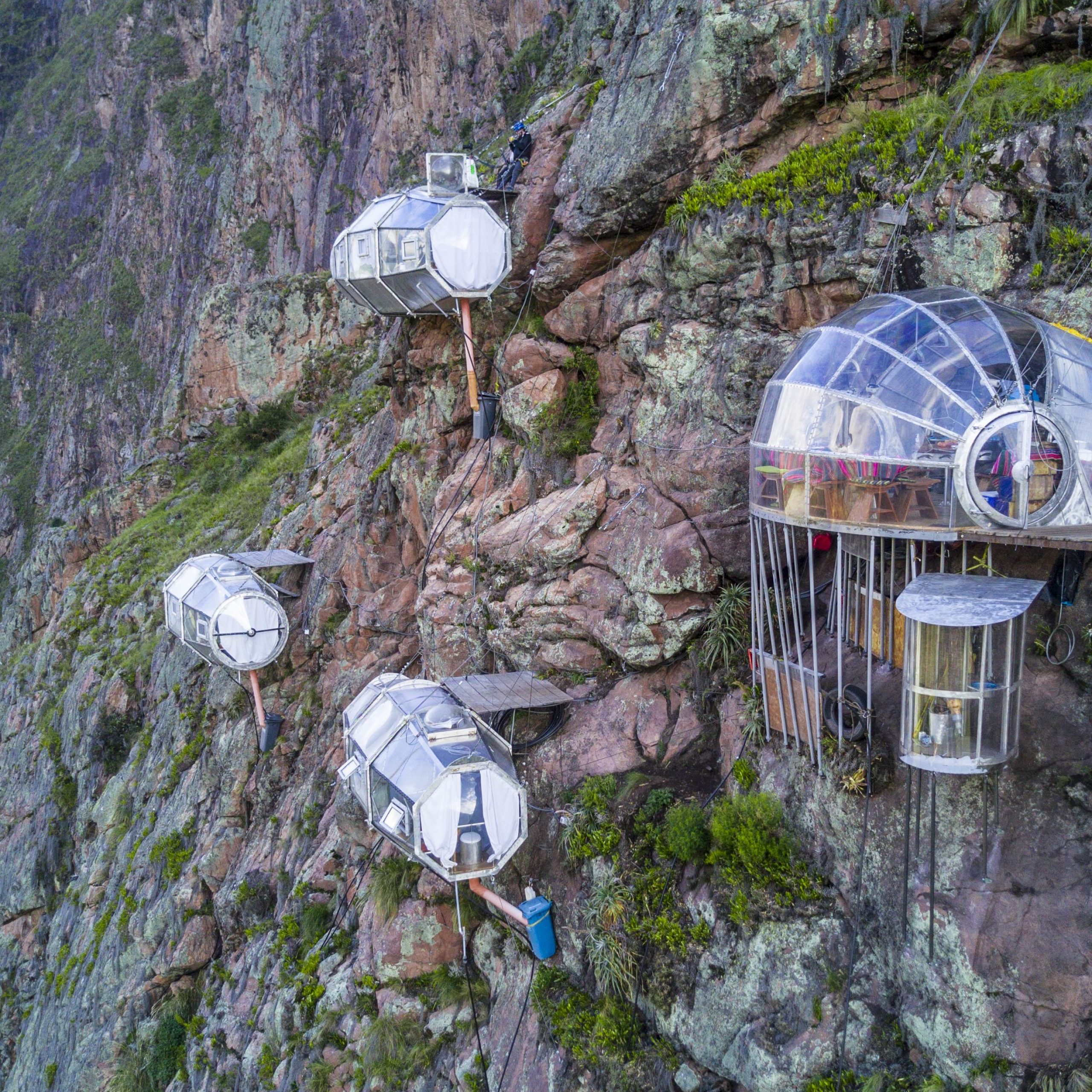 Sleep in a Glass Capsule Above a Cliff in Peru