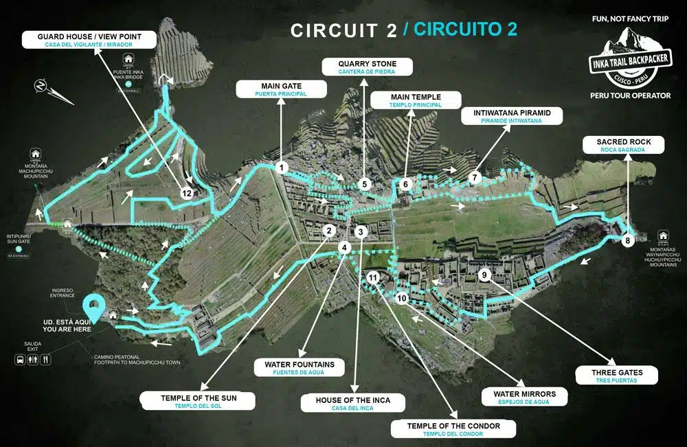 New tourist circuits in Machu Picchu